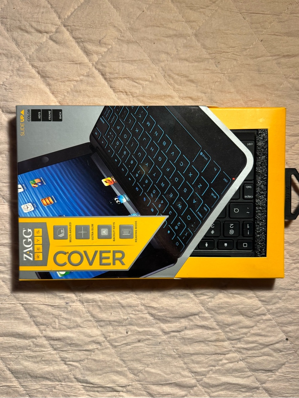 ZAGG Slim Bluetooth Tablet Cover with Black Keyboard